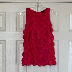 Ann Taylor Halter Style Sleeveless Petal Embellished Blouse